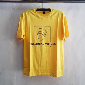 Seragam Kaos Millennial Votters, T-Shirt Oblong