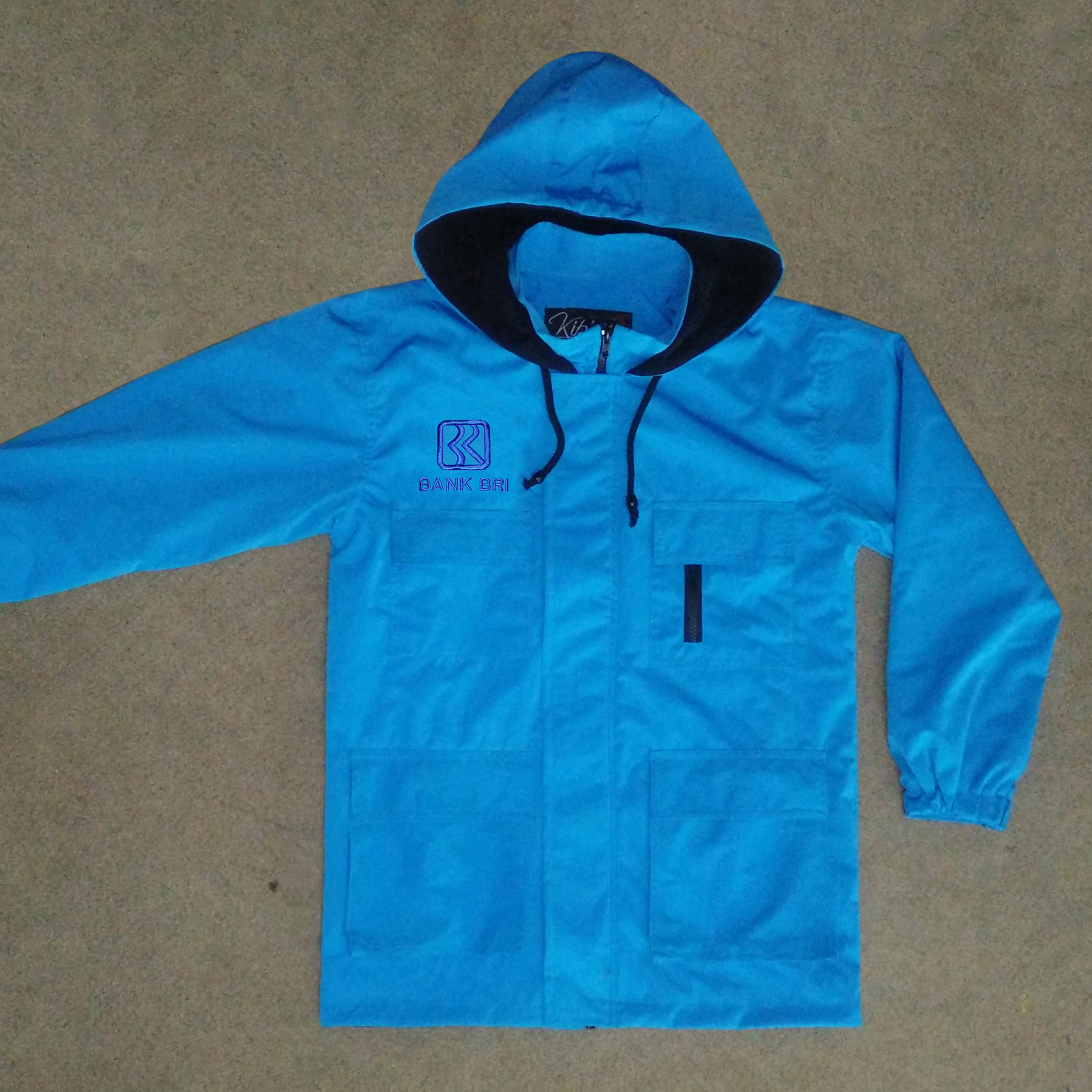 Jaket Hoodie Taslan Waterproof