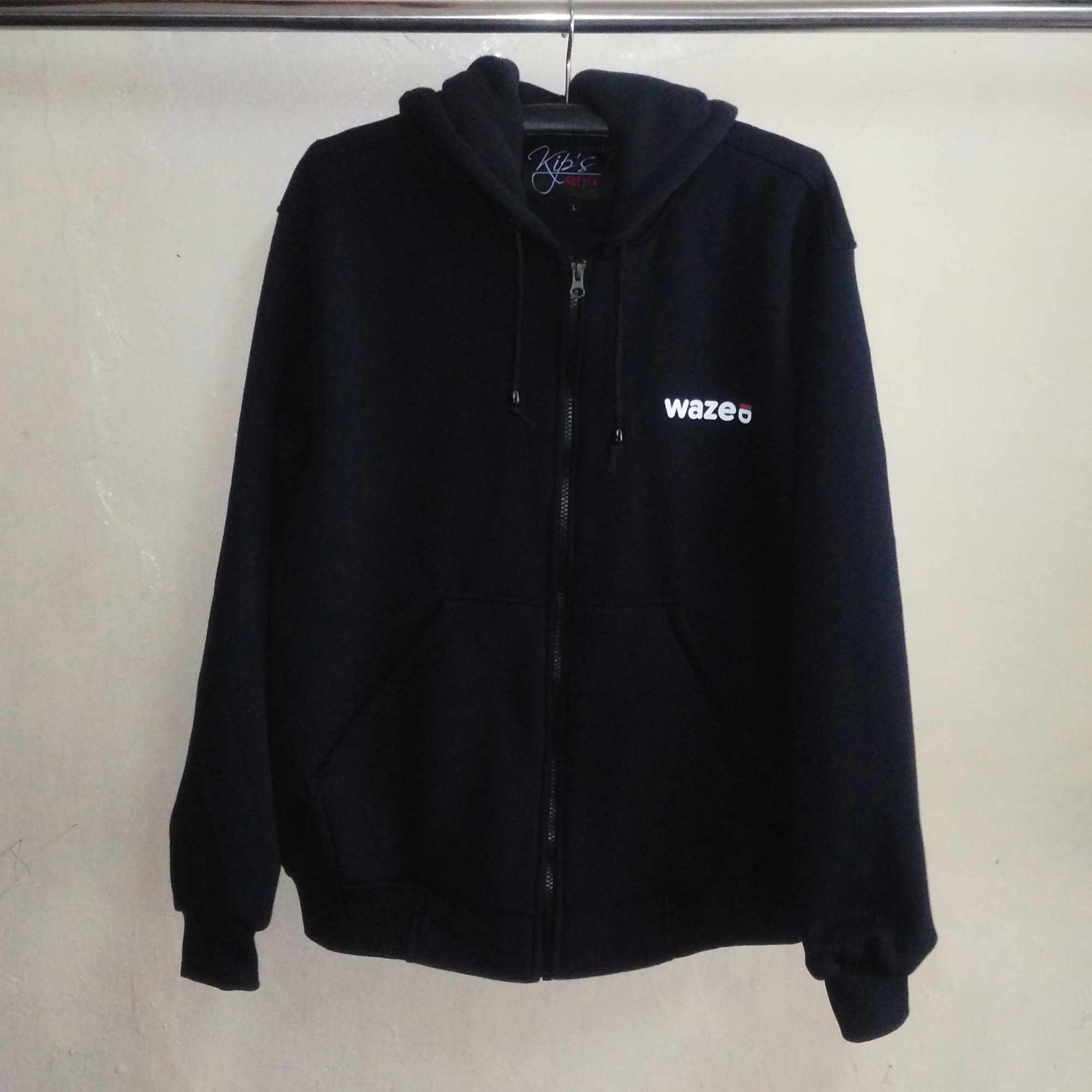 Jaket Hoodie Waze Indonesia, Jaket Fleece Cotton