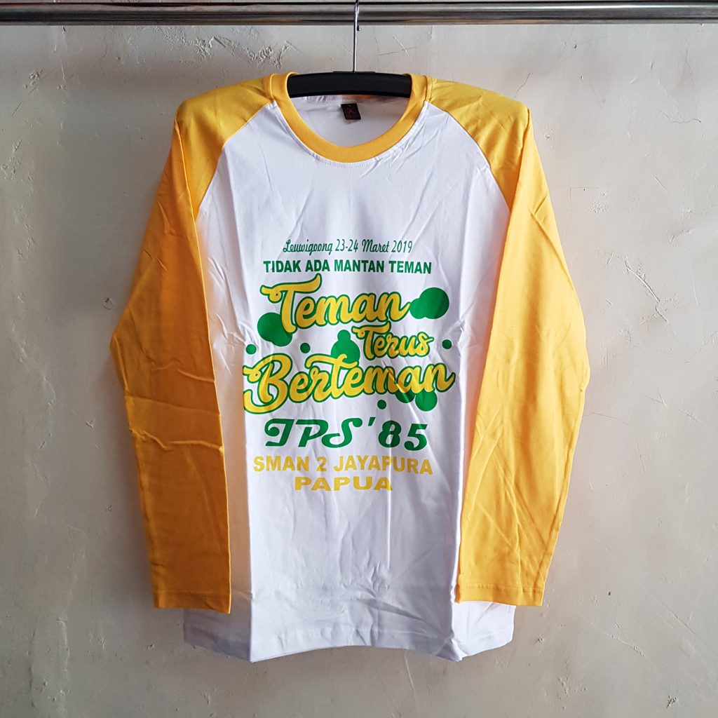 Kaos Raglan Reuni SMAN 2, Seragam Oblong